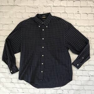 Blue Plaid Nautica Button Down Shirt